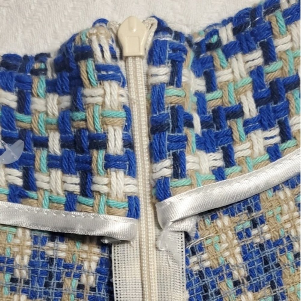 Designer- Giorgia Giannini Italian Made Tweed Plaid High Waisted Shorts- Rare - Picture 11 of 13